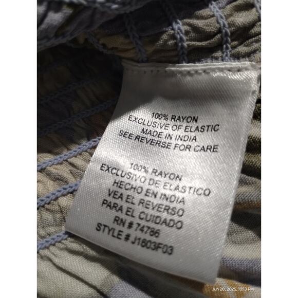 Patrons of Peace Women's Size L Tropical Resort  Smocked Summer Tank Top NWT - Picture 12 of 12